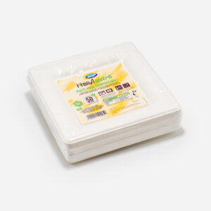piatti fibraware quadrati 50 pz